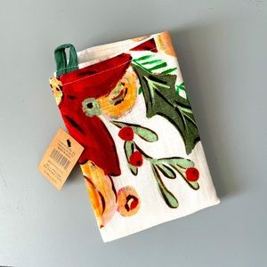 Floral Holiday Tea Towel